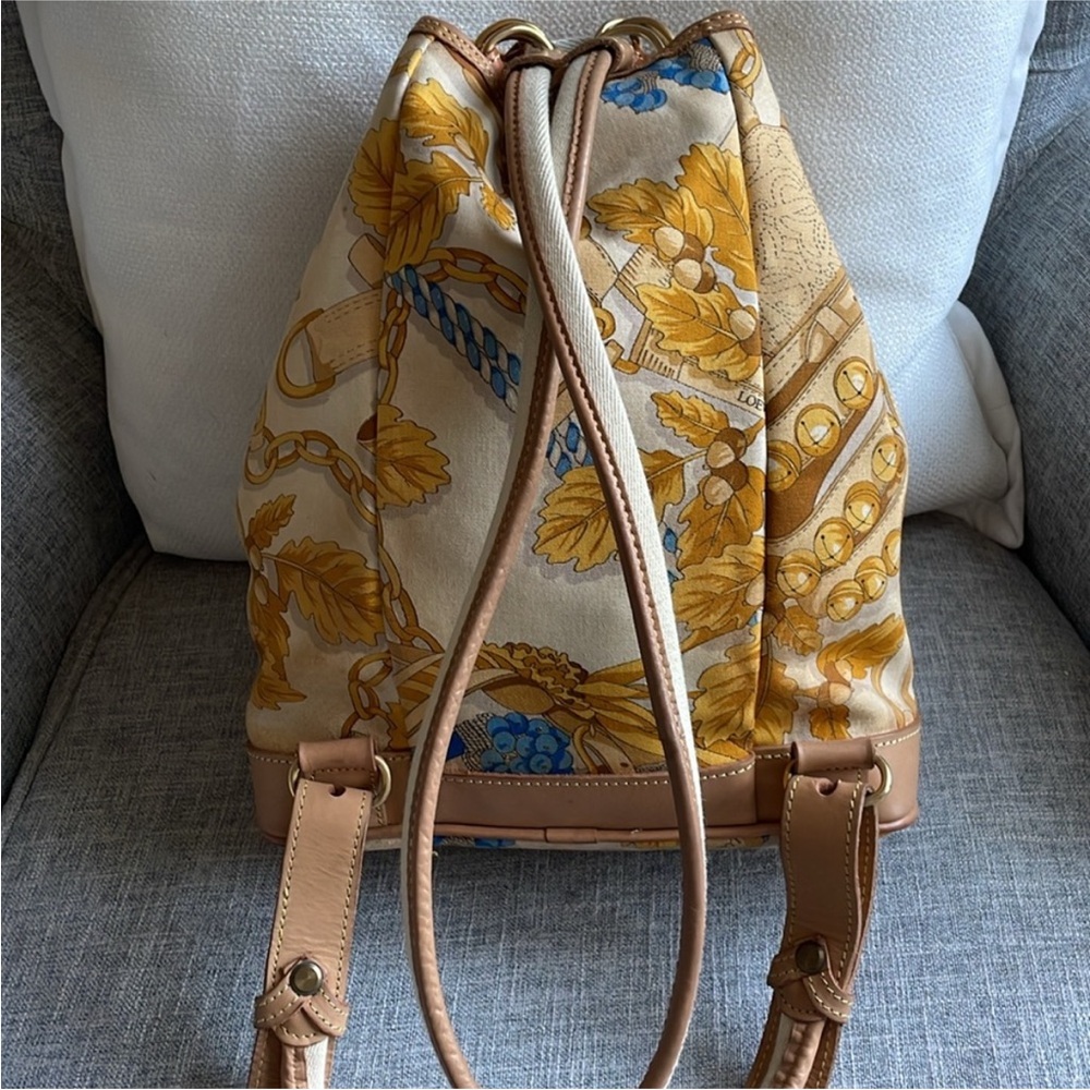 Loewe Drawstring Backpack Leather And Canvas - image 3